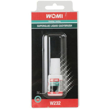 Womi superlim w232 – 10 g transparent – hurtigklæbende – præcis dosering – multimateriale