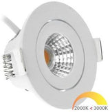 Enzo ecodim led inbouwspot 5w dimtowarm 62mm 36gr rond verstelbaar wit - led4730