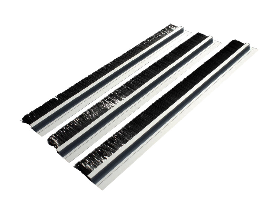 Ecosavers Door Brush Self -adhæsiv - 3 -stykket - Aluminium