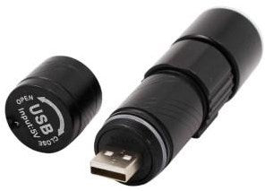 Enzo edm led zaklamp zoom 1w aluminium oplaadbaar - 5710020