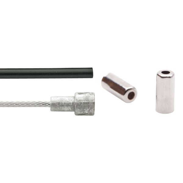 Elvedes koblingskabel bremsekabel ekstra fleksibel 1800 2250mm V-nippel - 2 meter (på kort)