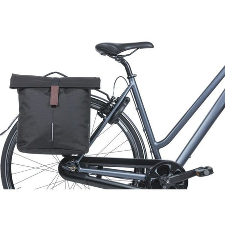Basil dobbelt cykeltaske city mik 28-32 liter - sort