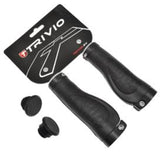 Trivio - cykelhåndtag gummi ergonomisk lock-on sort