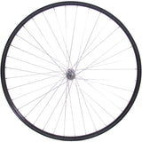 Forhjul 28 x 1 1 2 - alu ryde fælg - krom nav - sort