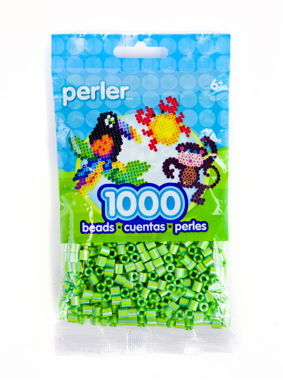 Perler • perlestribe strygeperler hvid sølv