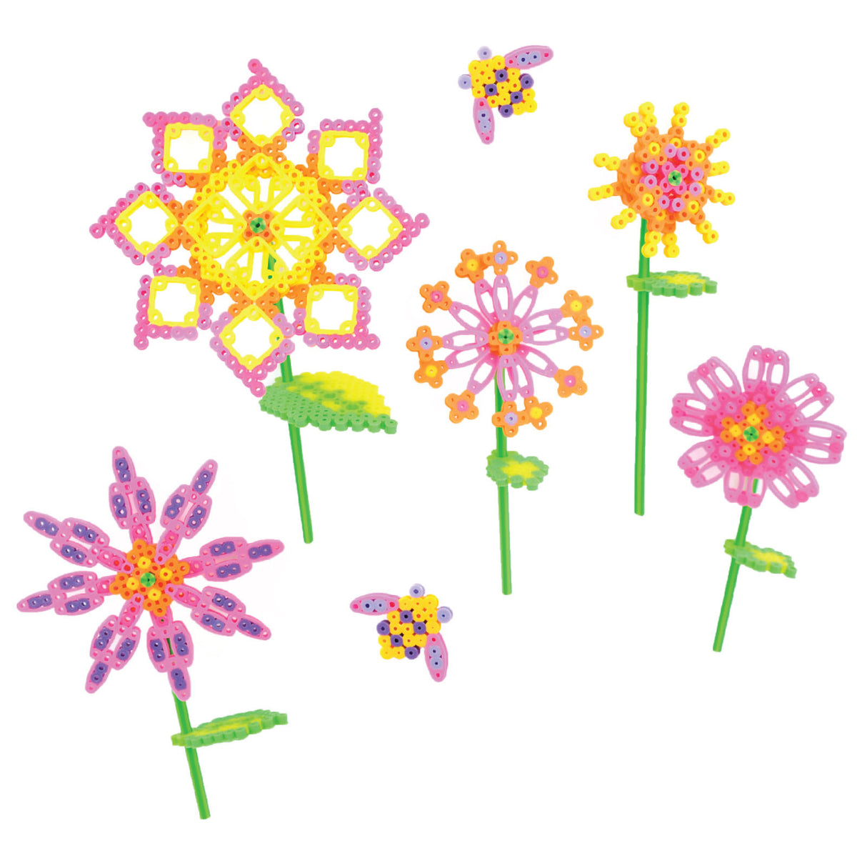Perler • blomstrende blomster smeltet perlesæt