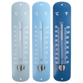 Esschert design termometer zinkblå
