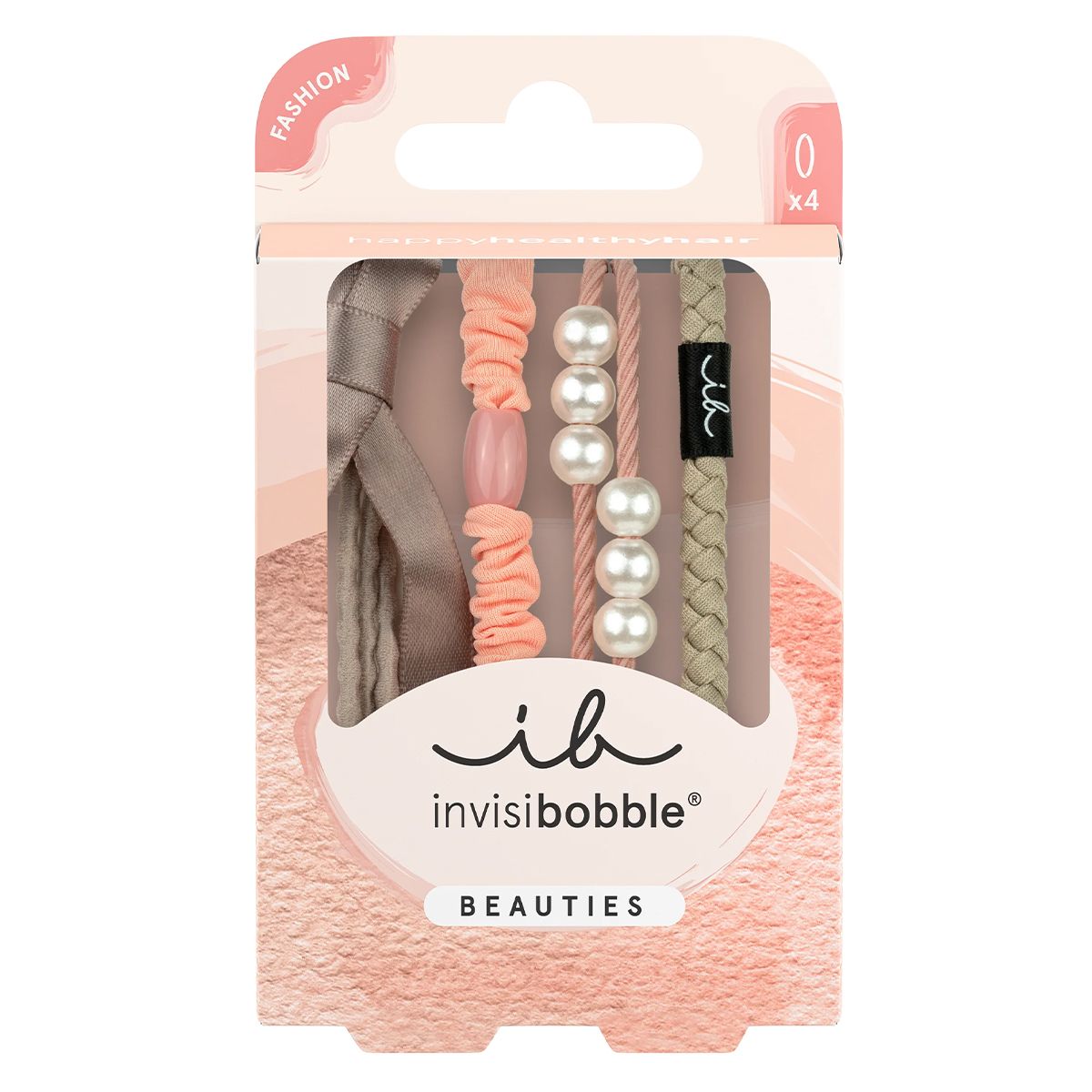 Invisibobble skønheder pudret perle 4 stk.