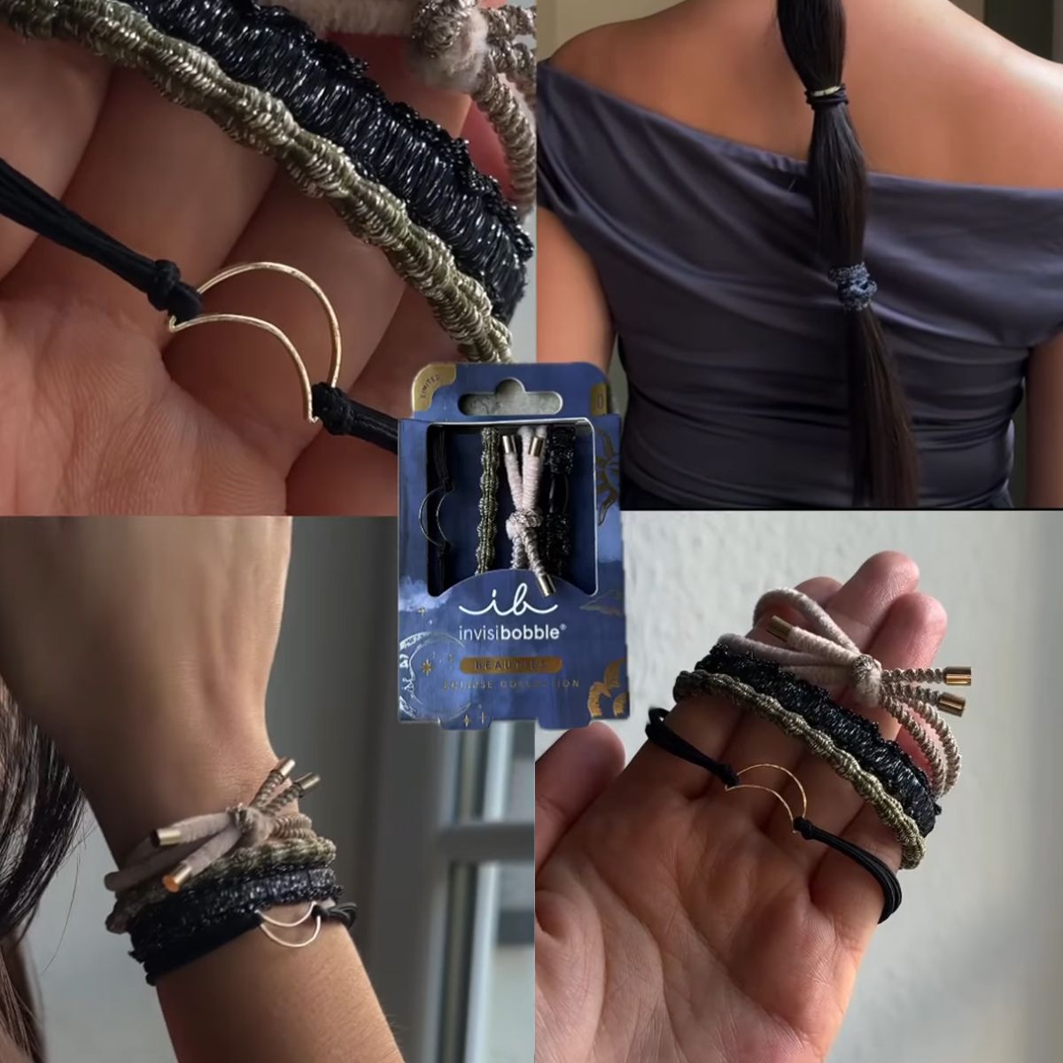 Invisibobble skønheder eclipse shadowshine 4 stk.