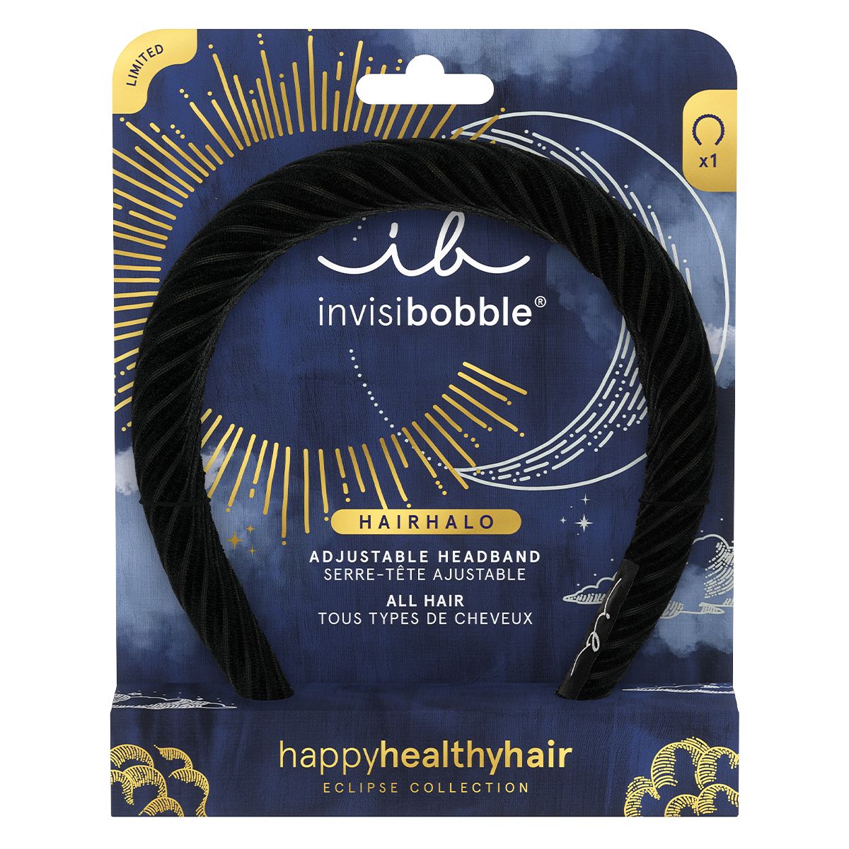 Invisibobble hairhalo eclipse midnatsring