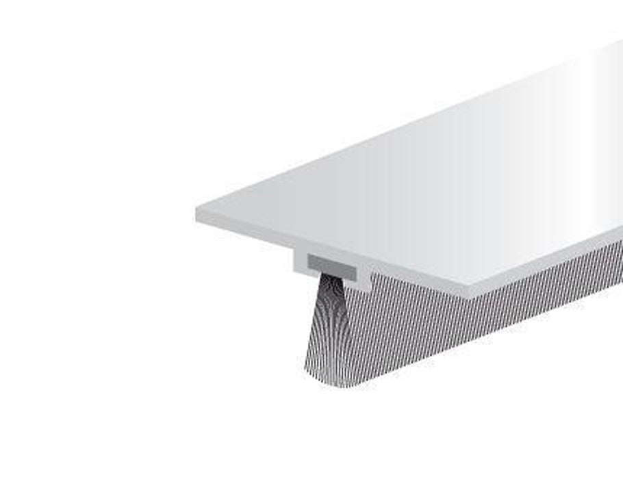 Ellen karmprofil - dbs (usynlig) - aluminium - 1 meter