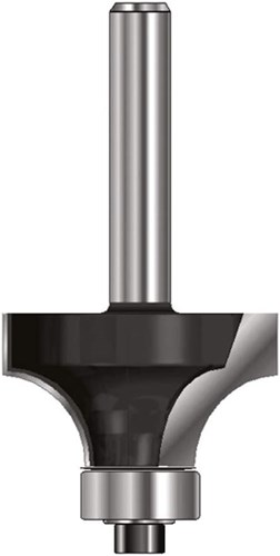 Ent afrundingsfræser hm r2 med leje, skaft 12mm - 7914360
