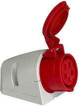 Enzo abl cee 5p 32a 400v overflademonteret toilet rød - 6315174