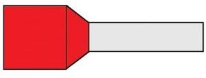 Enzo adereindhuls geisoleerd 1,5x8 rood 4421040