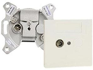 Enzo braun telecom coax stopcontact btv01-upc enkel einddoos +afdekplaat sad 03 - 2080020
