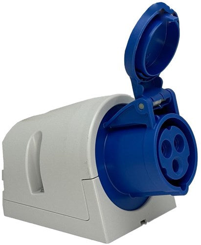 Enzo cee 3p 16a 230v overflademonteret toilet blå - 6315130