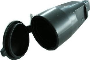 Enzo contra stekker prikkabel zwart pvc - 6185800