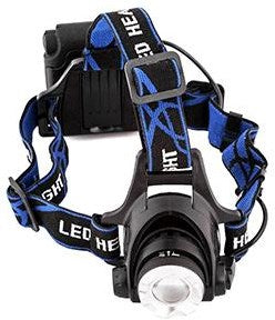 Enzo entac led forlygte zoom 5w aluminium sort 4xaa - 5700310