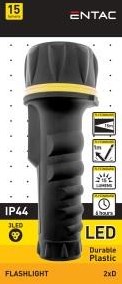 Enzo entac led lommelygte plast 2xd 5700140