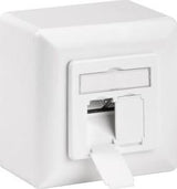 Enzo goobay cat6 i overflademonteret boks 2x utp hvid - 2575300