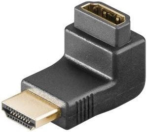 Enzo HDMI retvinklet adapter 90 grader guld 7580695