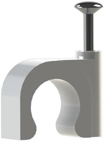 Enzo kabelklemme 8 mm rund hvid jsl box 100 4113190