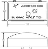 Enzo kabelkoppeling | ip20 zwart met 3 polige connector - 4016570