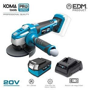Koma tools accu haakse slijpmachine | 4.0ah | 20v | 115mm | incl. 1x accu en koffer - 6490160