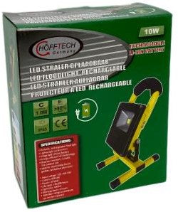 Enzo led byggelampe 10w oplaadbaar op statief 4000k ip65 - 5017682