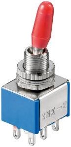 Enzo mini vippekontakt 2p on-on krom 7495315