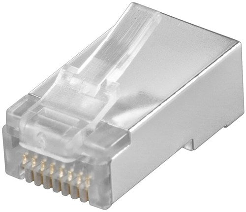 Enzo modulært stik 8p 8c rj45 skærmet pr. styk 2575189
