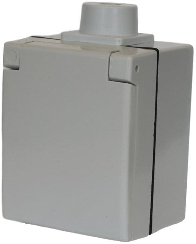 Enzo perilex overflademonteret fatning | 16a | swd | grå | abl 2441860 - 4052965