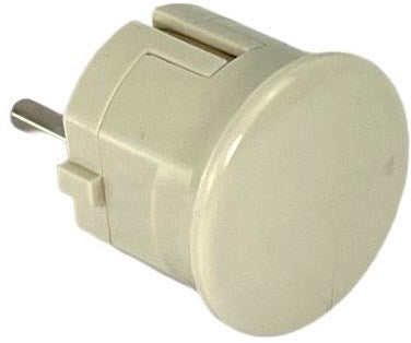 Enzo jordet stik vinklet hvid bakelit mk 6140595