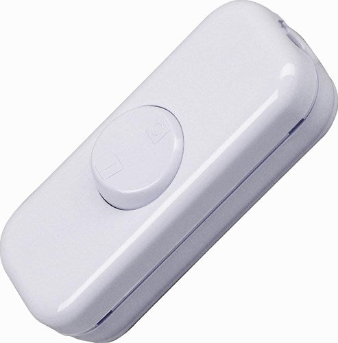 Enzo ledningskontakt hvid med ra 10a 7401020