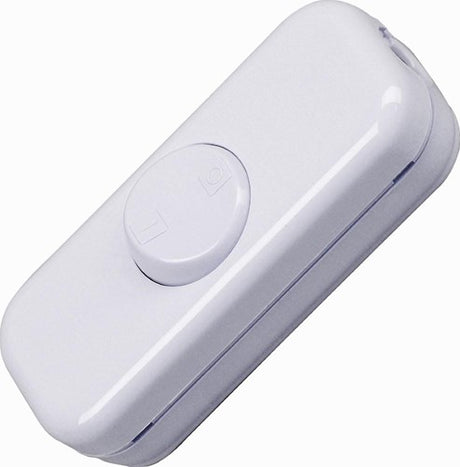 Enzo ledningskontakt hvid med ra 10a 7401020