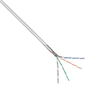Enzo stp cat5e boks 305m grå massiv - 1381531