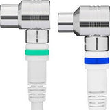Enzo technetics koaksialforbindelseskabel 1,5 m komplet retvinklet stik - 2075010