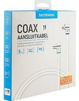 Enzo technetics koaksialforbindelseskabel 1,5 m komplet retvinklet stik - 2075010