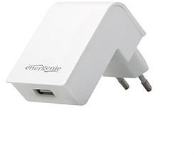 Enzo USB oplader vinklet hvid 2100ma - 9540302