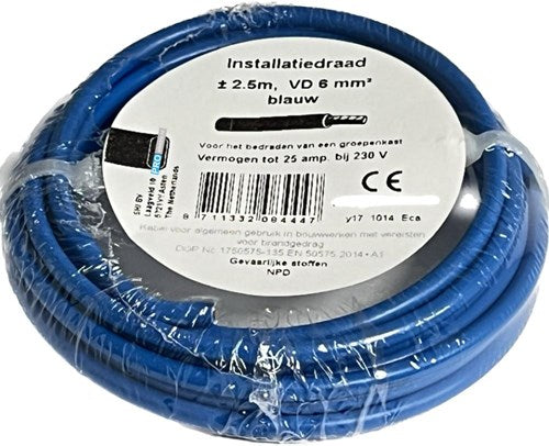 Enzo vd 6 qmm blå 2,5 meter 1242072
