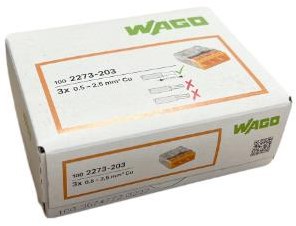 Enzo wago svejseklemme 3x0,5-2,5mm trans orange ds100 4047224