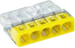 Enzo wago svejseklemme 5x0,5-2,5mm trans gul ds100 - 4047226