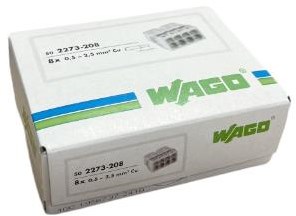 Enzo wago svejseklemme 8x0,5-2,5 mm transgrå ds50 - 4047228