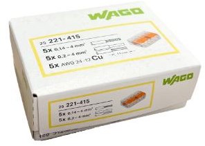 Enzo wago svejseklemme genlukkelig 5-vejs ds 25 stk. - 4047215