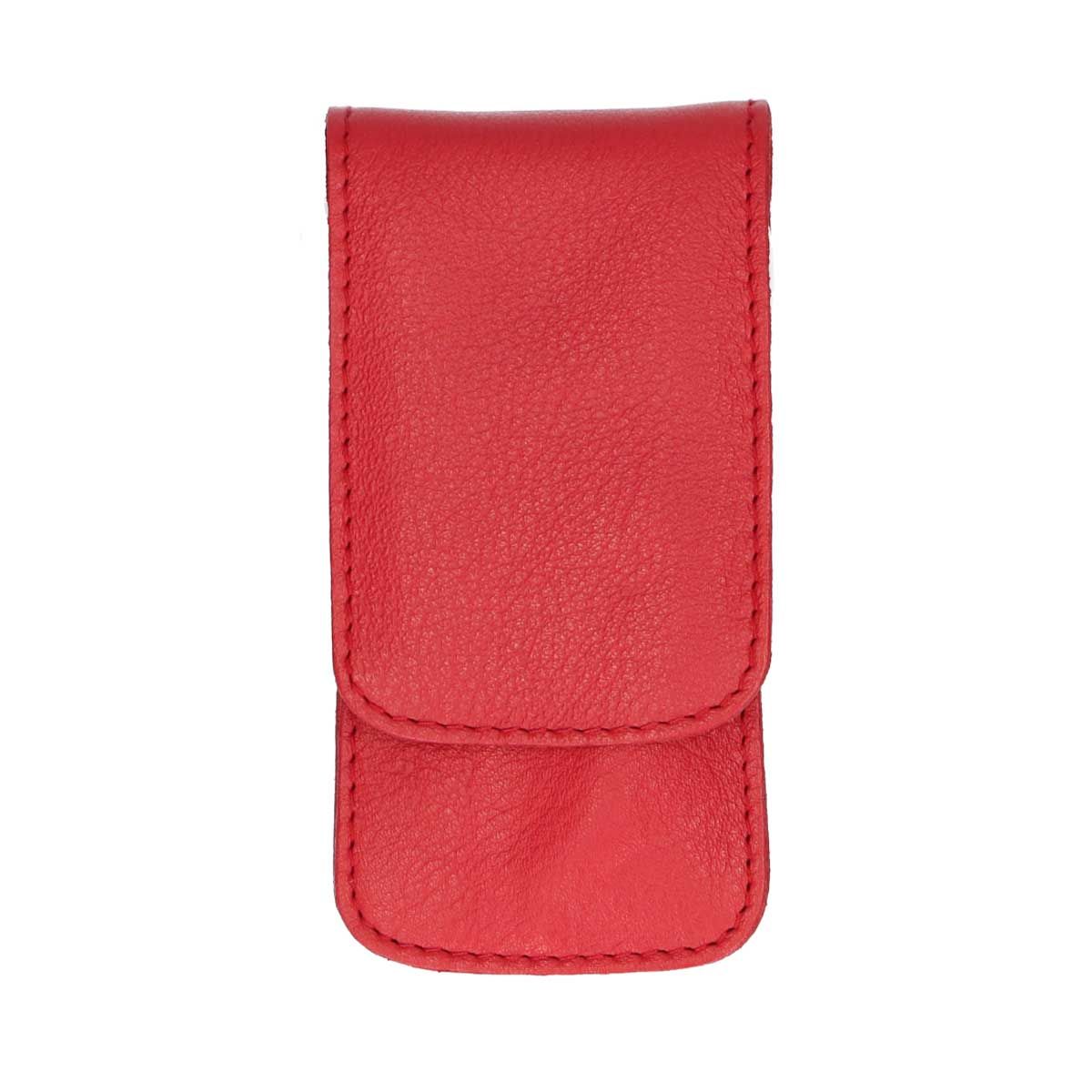 Erbe solingen 3-delt manicure-etui med trykknapper, rød (erbe9014)
