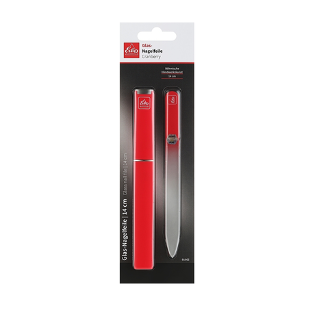 Erbe solingen glasvijl 14cm cranberry (erbe91965)