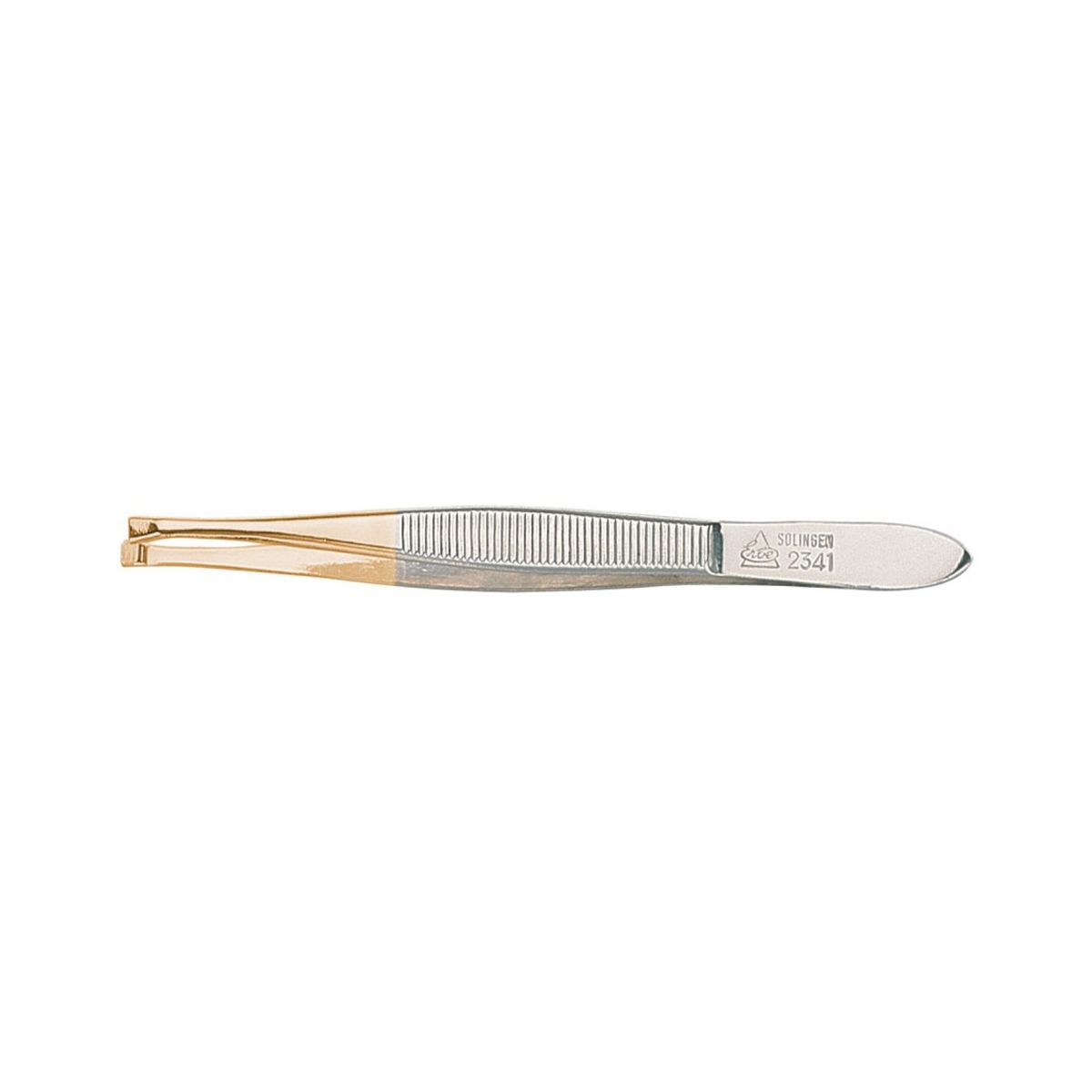 Erbe solingen lige smal guldbelagt pincet 9cm (erbe92341)