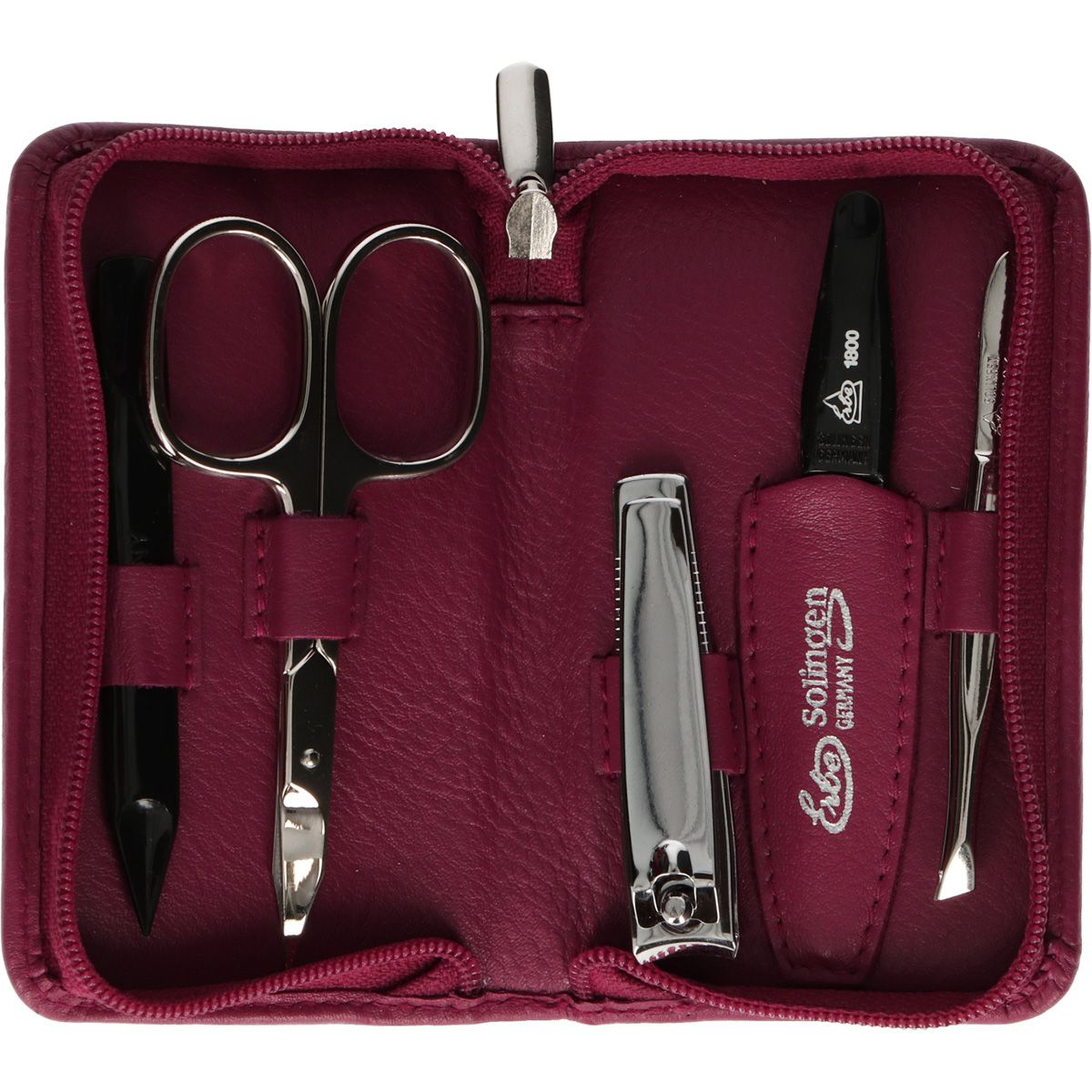Erbe solingen 5-delt manicure taske pink (erbe9081)