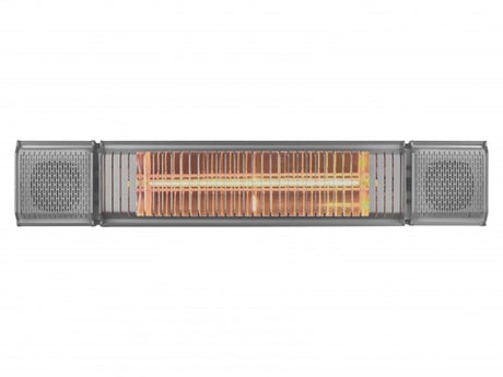 Eurom heat and beat bluetooth terrasverwarmer grijs - 334586