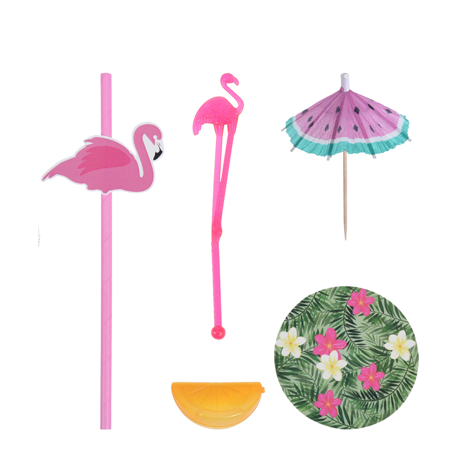 Diverse fremragende husholdningsartikler cocktail shaker sæt flamingo 31-delt